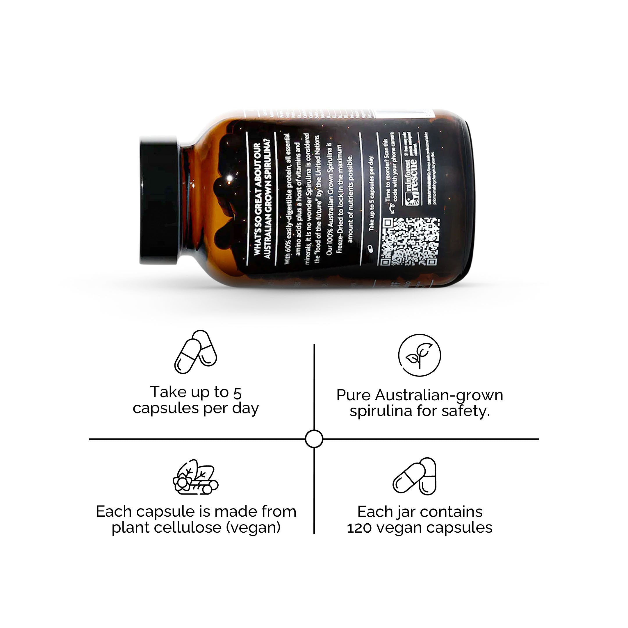 Australian Freeze Dried Spirulina Capsules