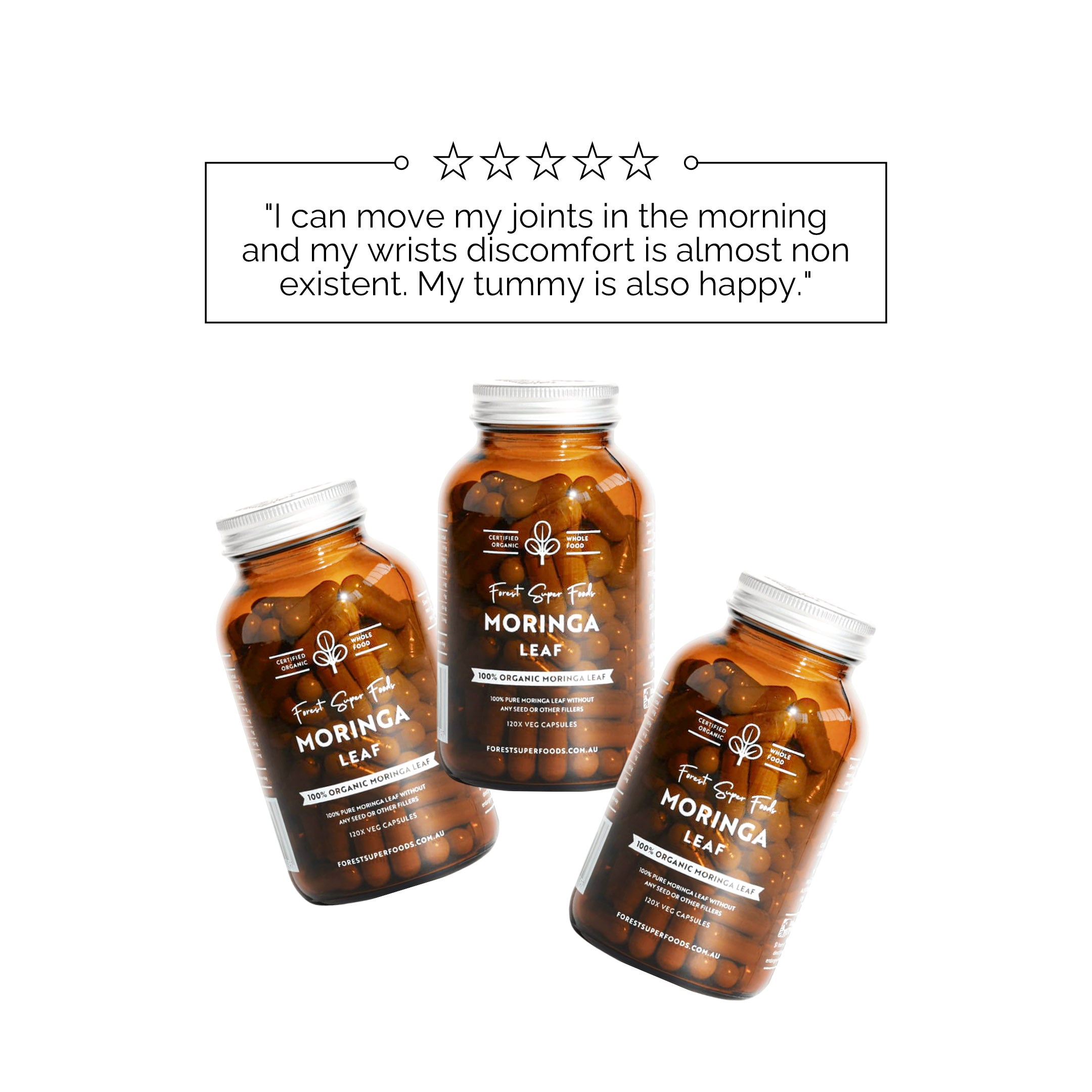 Cápsulas de moringa ecológica