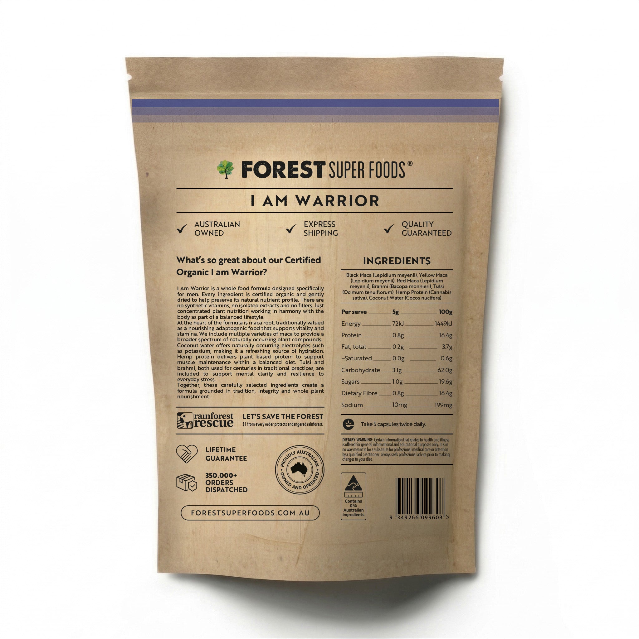 I Am Warrior Cápsulas Multivitamínicas para Hombres