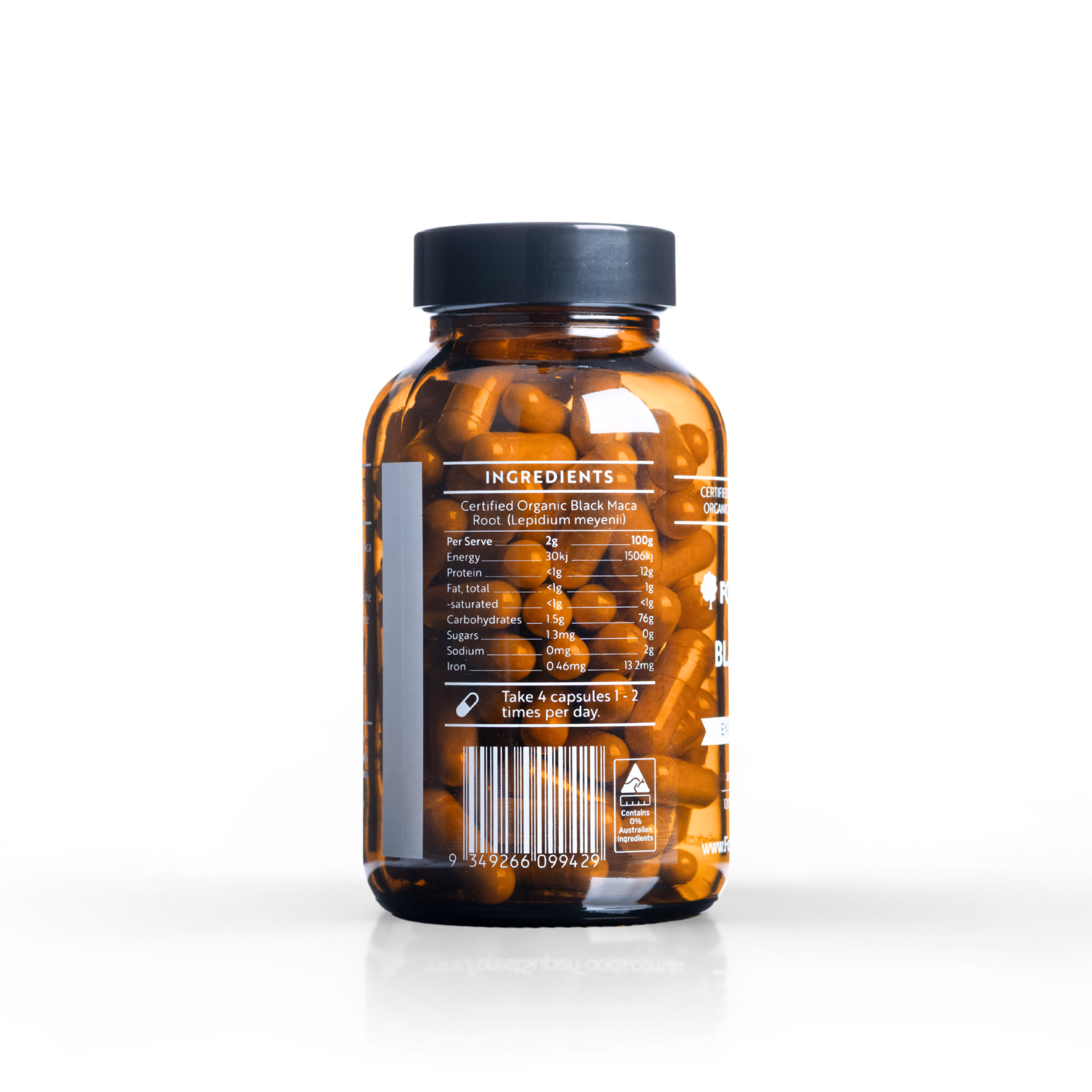 Certified Organic Black Maca Capsules