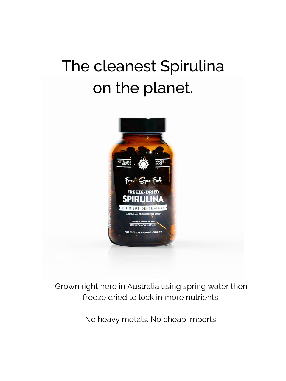 Australian Freeze Dried Spirulina Capsules