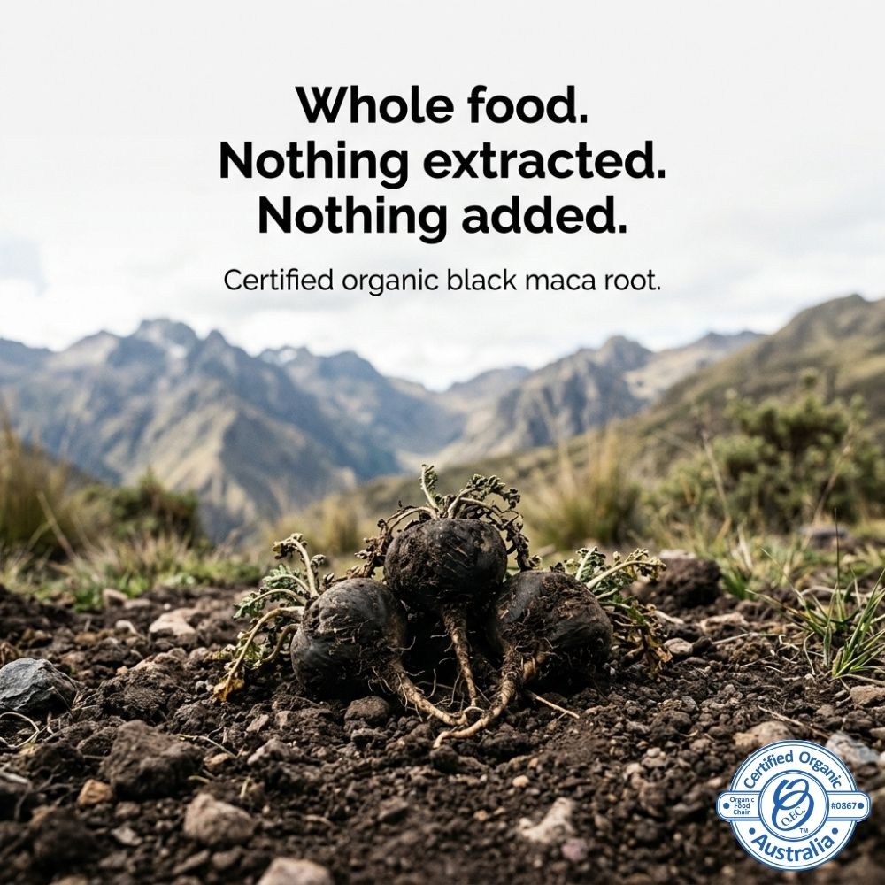 Certified Organic Black Maca Capsules