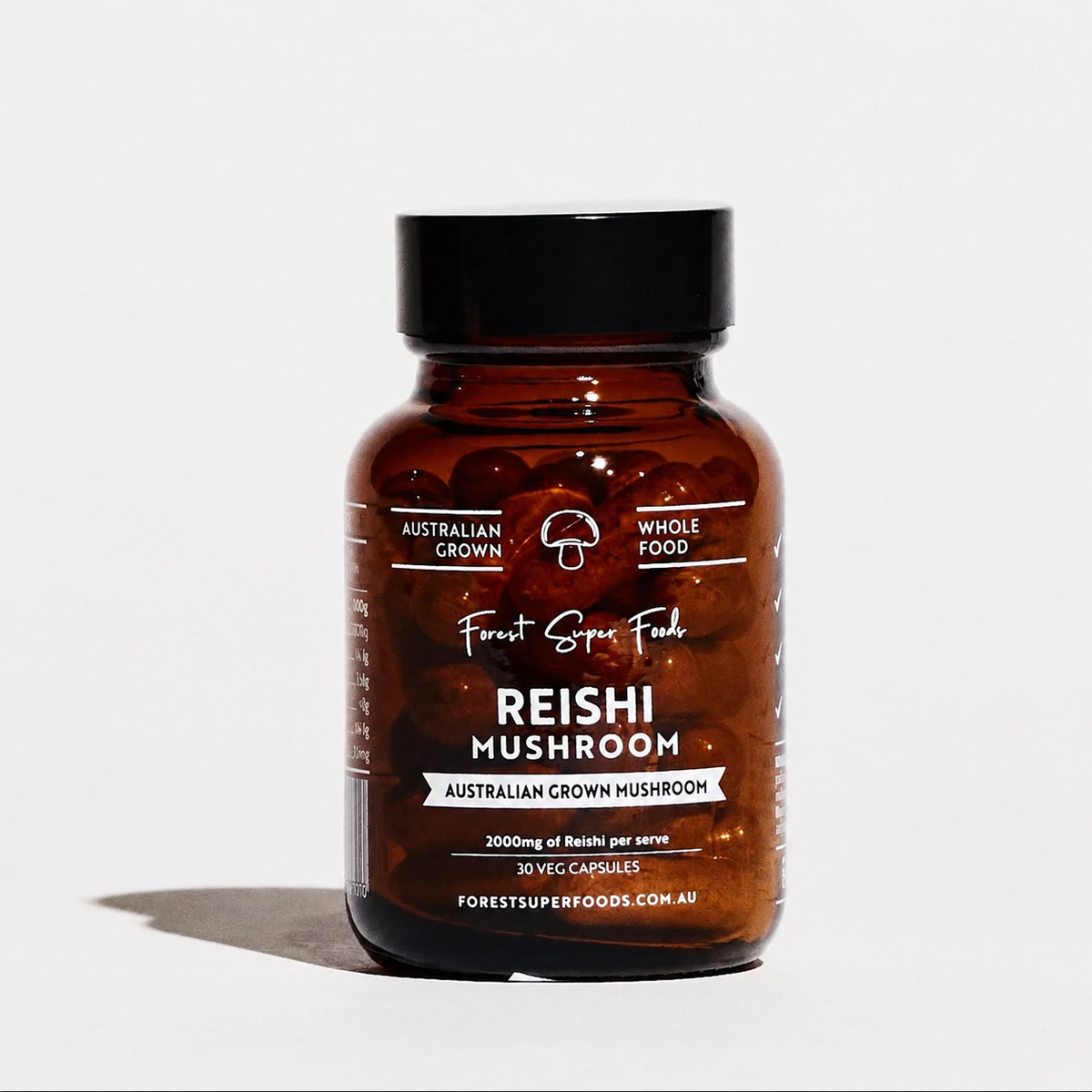 Mini Australian Grown Reishi Mushroom Capsules