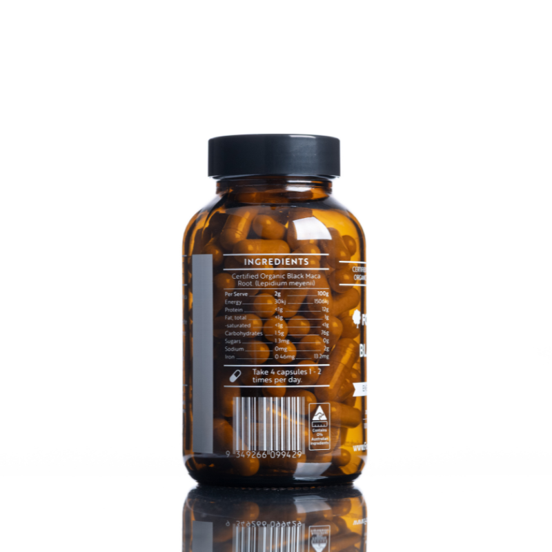 Certified Organic Black Maca Capsules