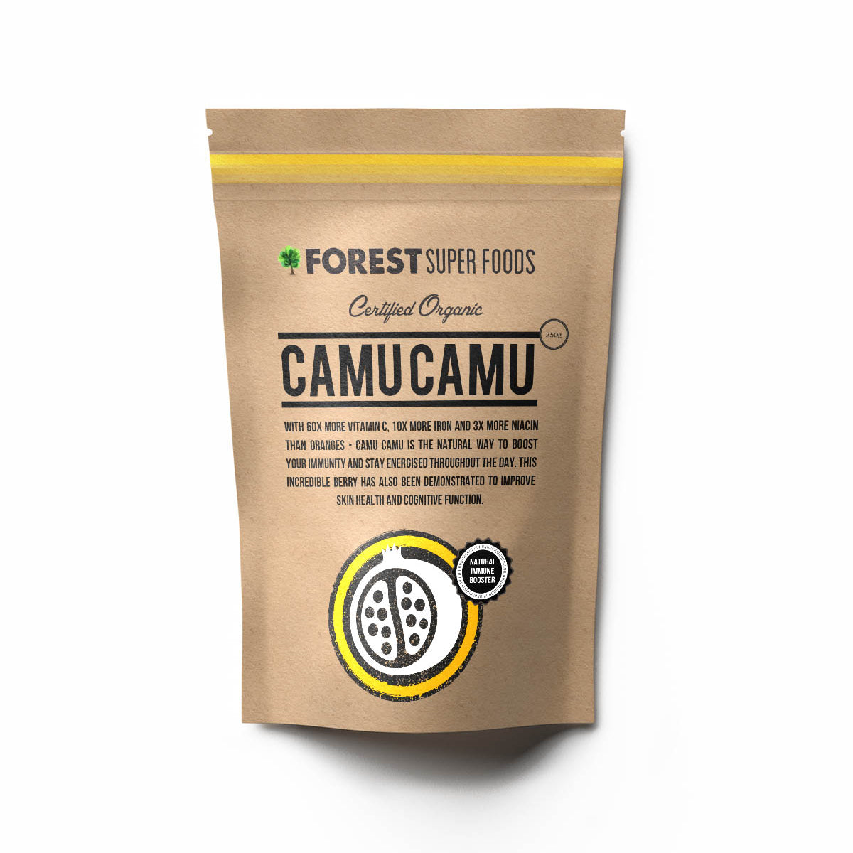 Certified Organic Camu Camu Berry Capsules | Forest Super Foods