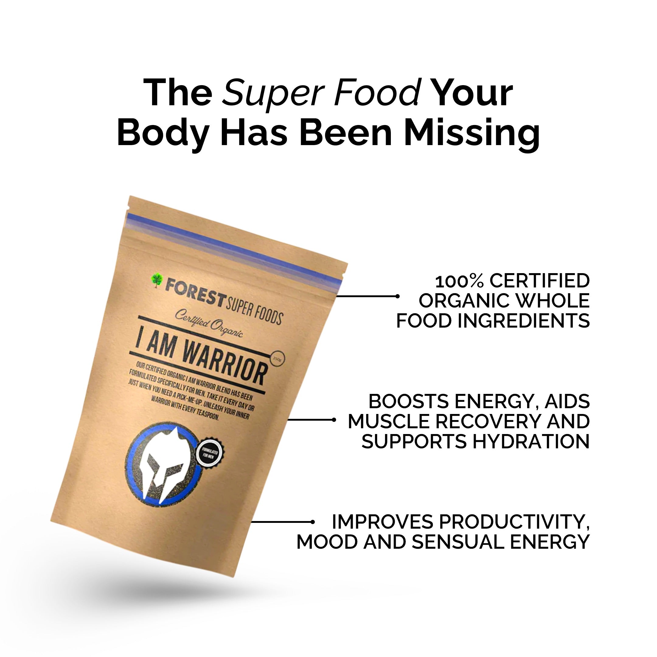 I Am Warrior Polvo Multivitamínico para Hombres