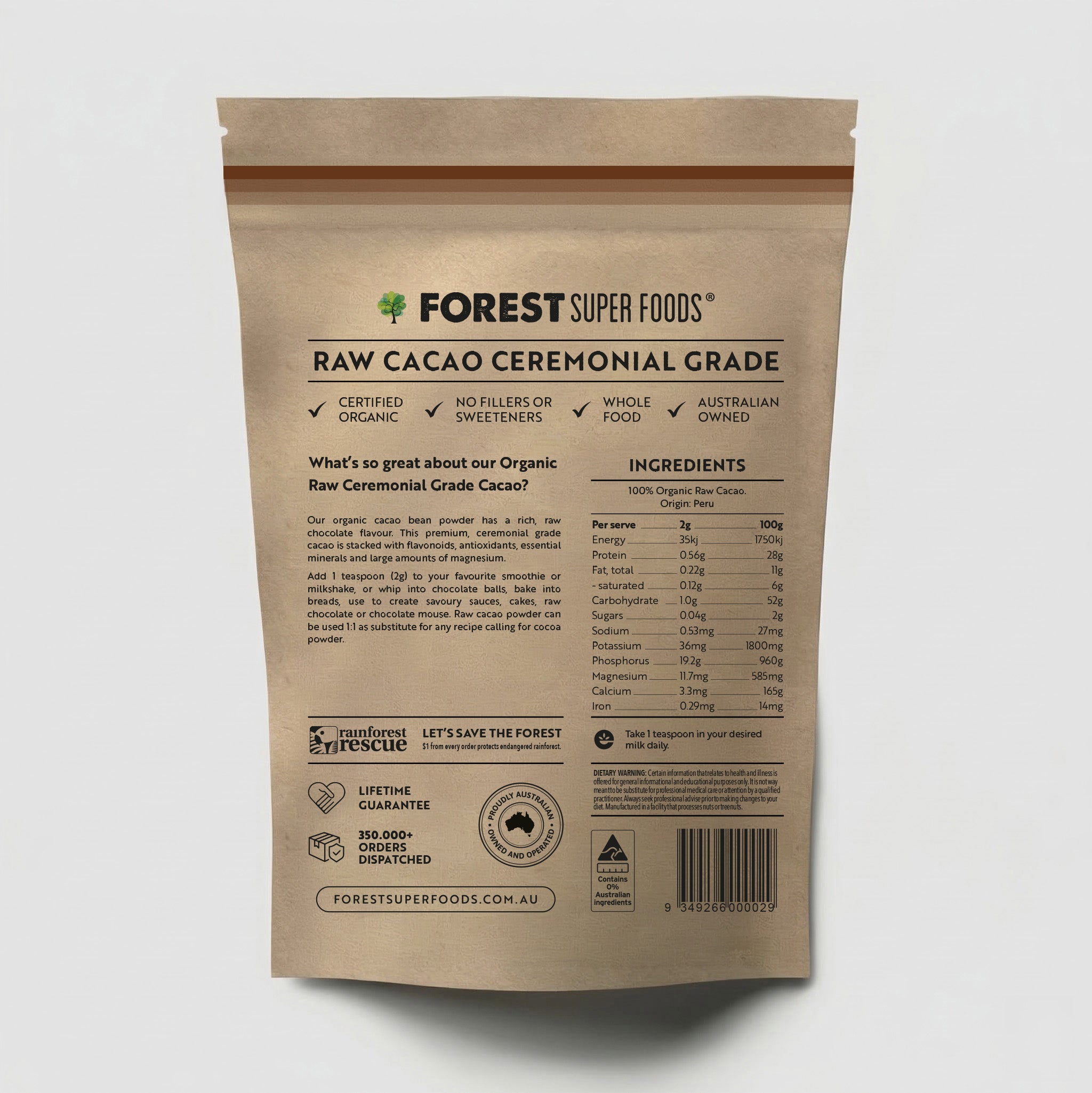 Raw Ceremonial Cacao