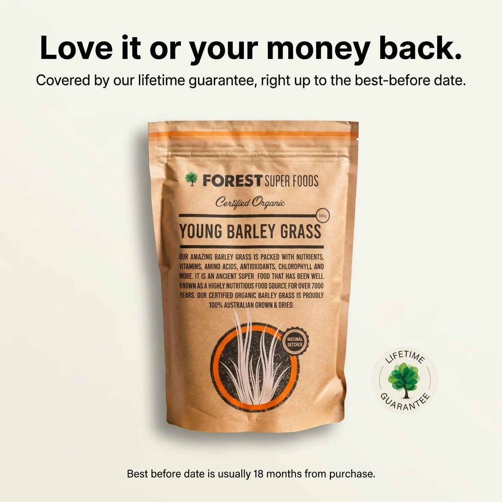 Hierba de cebada australiana ecológica certificada