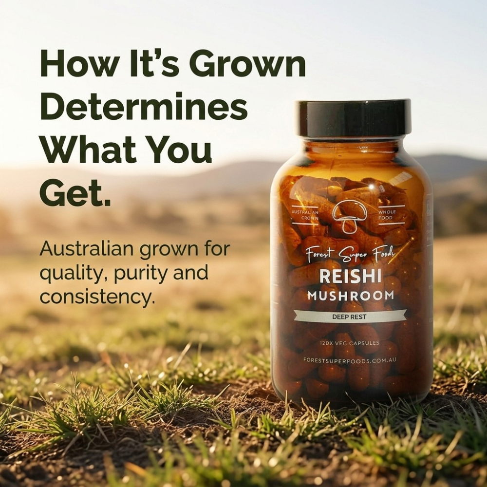 Australian Grown Reishi Mushroom Capsules