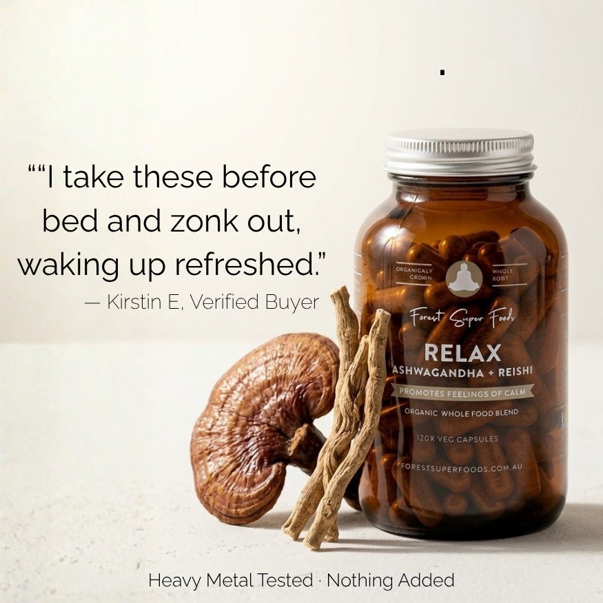 Relax Blend – Reishi & Ashwagandha Capsules | FSF