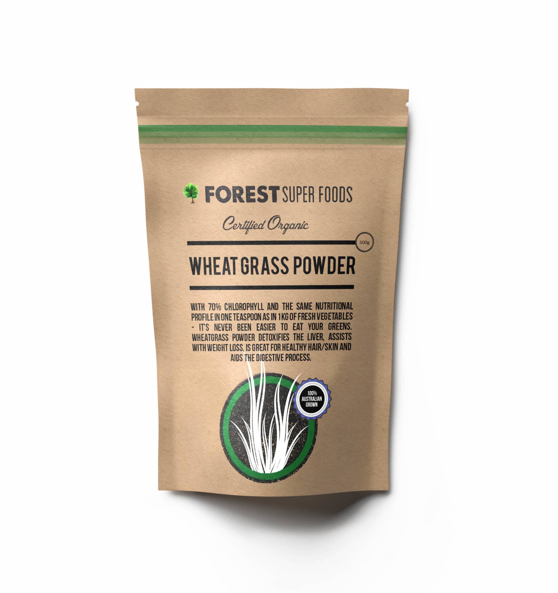 Certified Organic Australian Wheatgrass Powder