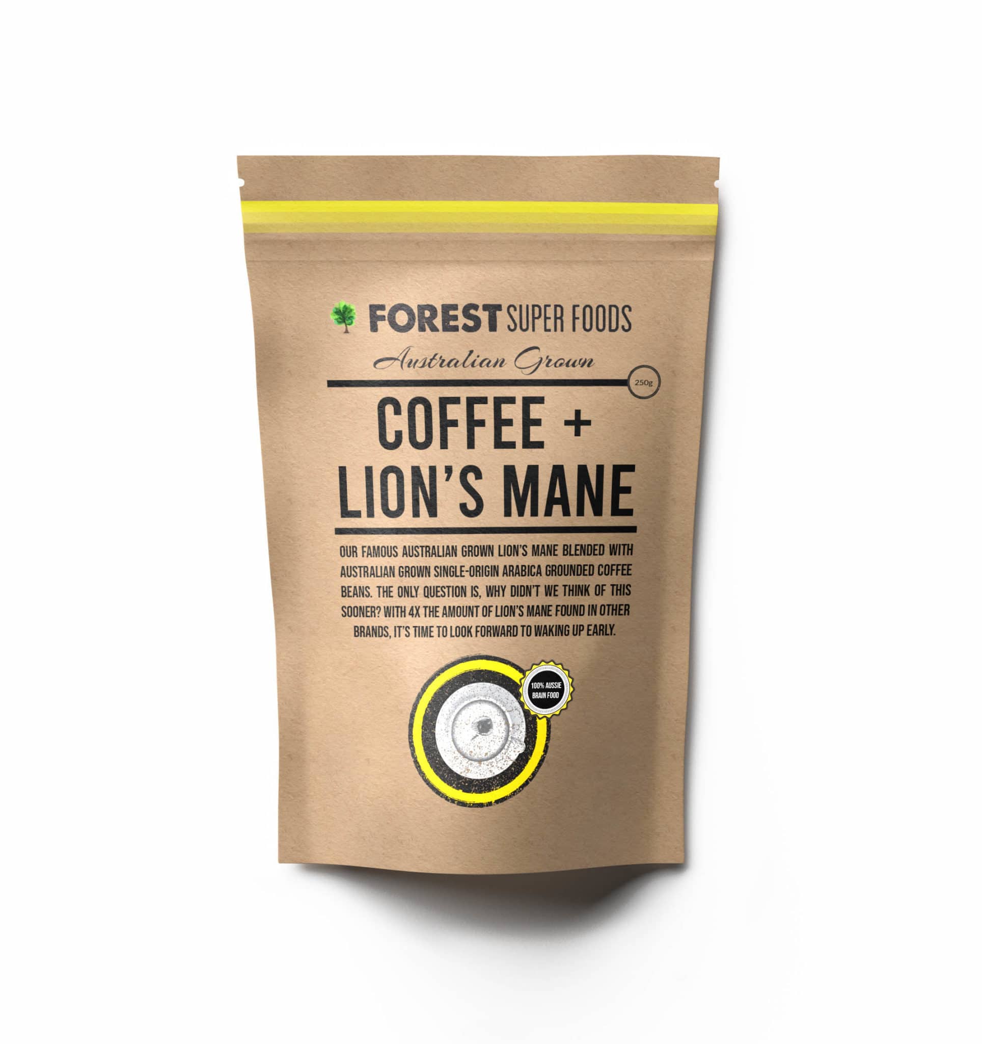 Australian Coffee + Lions Mane Mushroom
