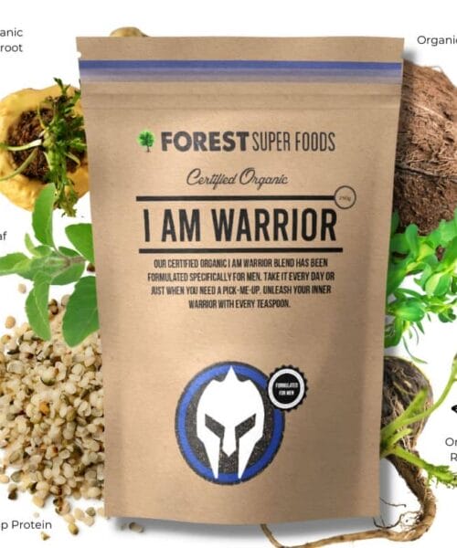 Get your nutrients, vitamins + energy with I Am Warrior whole food blend